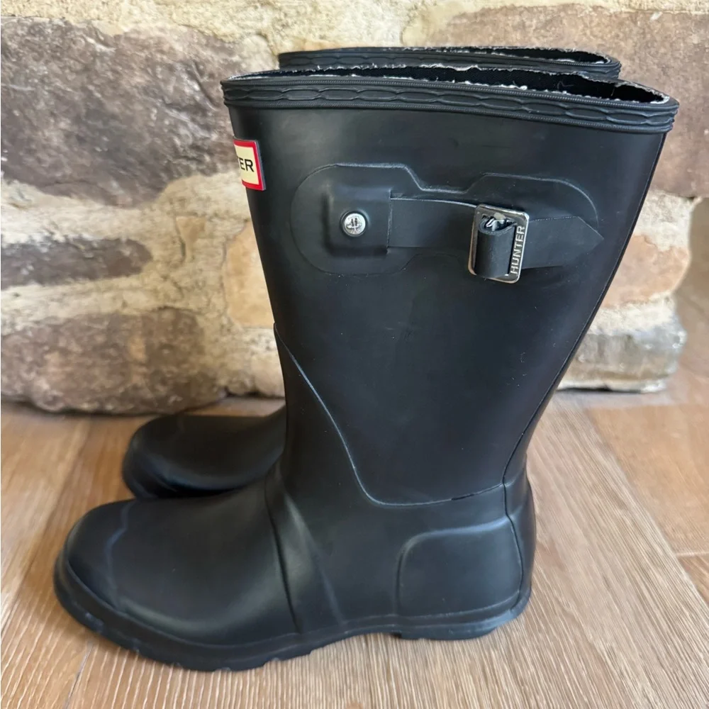 🔥NEW🔥Hunter Black Original Short Rain Bootss z8 NWOT Price Firm!